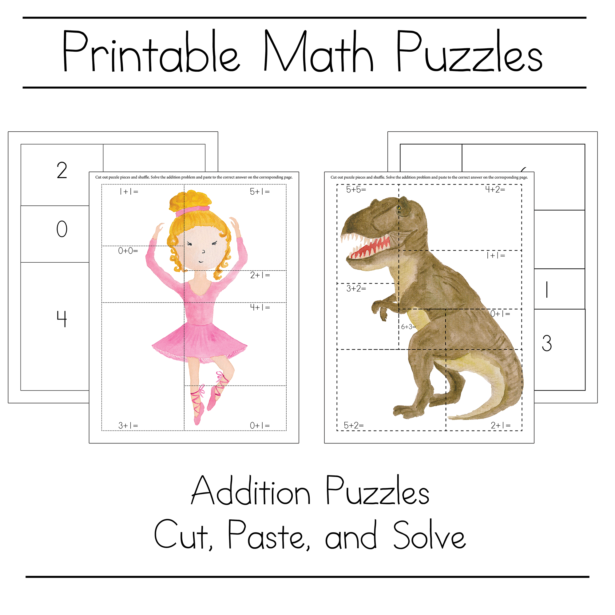 Printable Math Puzzles Thrifty Homeschoolers