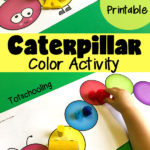 Free Color Sorting Caterpillar Mats for Toddlers