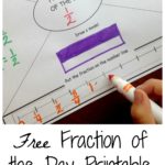 Free Fraction of the Day Printable