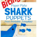 Free Paper Plate Shark Puppet Craft Template