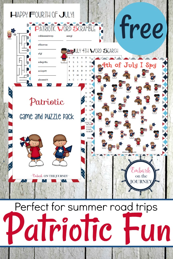 Grab these Patriotic printables for some on-the-go fun this Independence Day! :: www.thriftyhomeschoolers.com