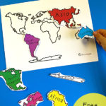 Continents Matching Activity