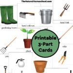 Gardening Ideas for Kids – Printable 3-Part Cards