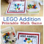 Printable LEGO Addition Math Game