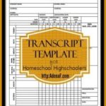 Free Homeschool High School Transcript Template