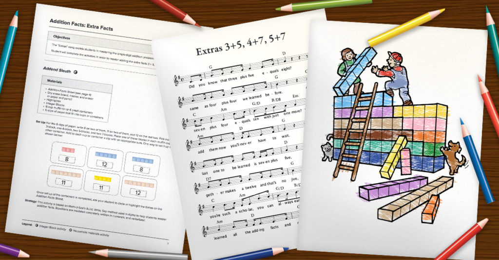You’ll find the songs, sheet music, and coloring pages for seven different types of addition facts that can be tricky for students, but provide an essential foundation for the next levels of math. :: www.thriftyhomeschoolers.com