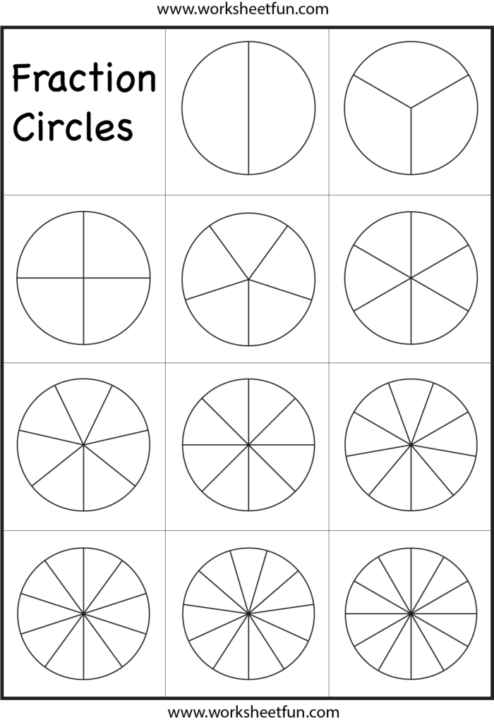 Free Fractions Worksheets