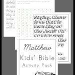 Kids’ Matthew Bible Activity Pack