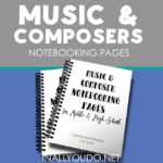 Free Music & Composer Notebooking Pages