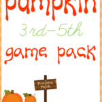 Pumpkin Game Pack for 3rd-5th Grades