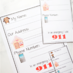 Kindergarten Name & Address Printables