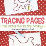 Free Christmas Fine Motor Tracing Pages