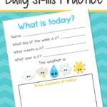 Free What is Today? PreK-K Printable