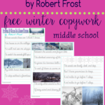 Free Robert Frost Winter Poem Cursive Copywork