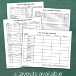 Free High School Planning Forms for Homeschoolers