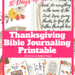 Thanksgiving Bible Journaling Printable Freebies