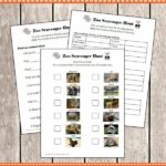 3 Levels of Zoo Scavenger Hunt Printables