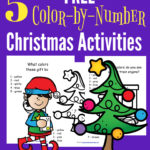 Free Elf Color-by-Number Printables