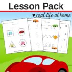Free Car Worksheets for Preschool & Kindergarten