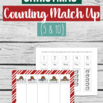 Free Christmas Counting Match-up Printables