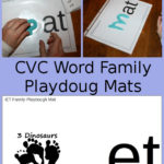 Free CVC Word Family Playdough Mats