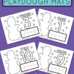 Free Winter Playdough Mats