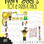 Free New Years Eve Tot & PreK Pack