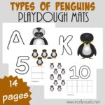 Free Penguins Playdough Mats