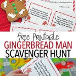 Printable Gingerbread Man Scavenger Hunt