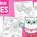Free Valentine’s Day Mazes