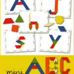 Free Mini ABC Pattern Block Cards