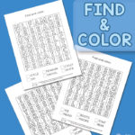 Free Find & Color Winter Word Search