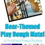 Free Bear Themed Playdough Mats