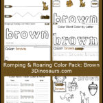 Free Colors Printable Pack: Brown