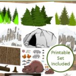 Make a Diorama of Animals that Hibernate in Winter – Printables Included