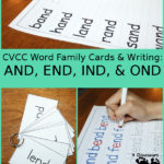 CVCC Word Family Cards & Writing Pages