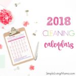 Free March 2018 Cleaning Calendar