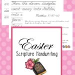 FREE Easter Scripture Cursive Handwriting Pack