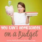 You Can’t Homeschool on a Budget