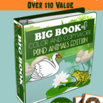 LIMITED TIME FREEBIE: Big Book of Color & Copywork Pond Animals Edition
