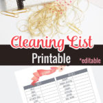 Free Cleaning List Printable