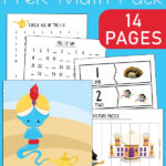 Aladdin Magic Lamp Preschool Math Pack
