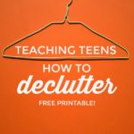 Decluttering Cheatsheet for Teens